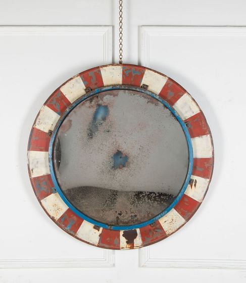 Large Early 20th Century French Industrial Convex Mirror MI3435435