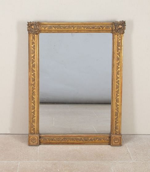19th Century French Napoleon III Gilt Mirror MI3442953