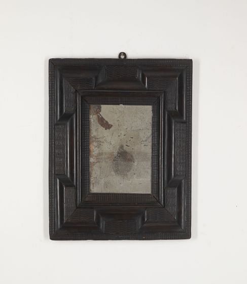 17th Century Italian Ebonised Ripple Mirror MI4133151
