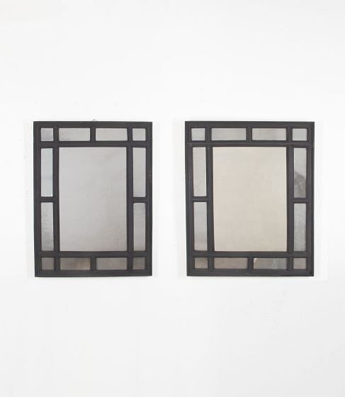 Pair of 19th Century Italian Ebonised Mirrors MI4136131