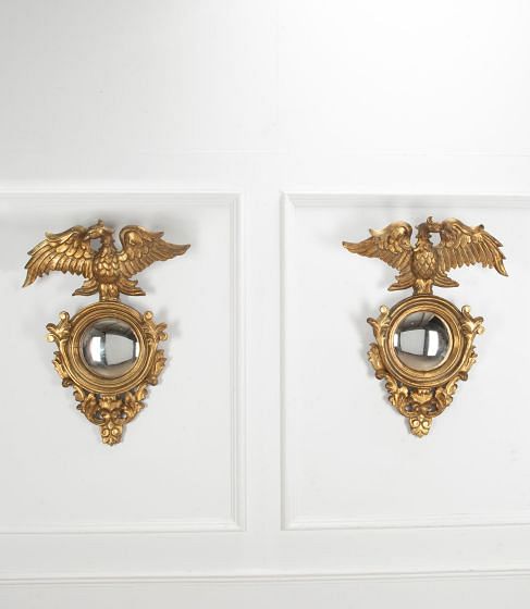 Pair of 20th Century French Convex Mirrors MI4540752
