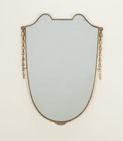 Mid-Century Italian Shield Mirror MI4542389