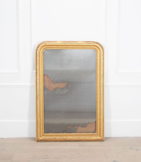 19th Century Gilt Ripple Mirror MI5237381