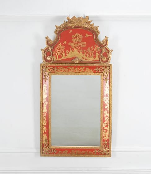 English 18th Century Style Chinoiserie Mirror MI5238125