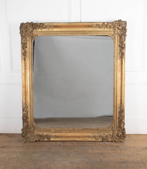 Large 19th Century English Gilt Mirror MI6232562