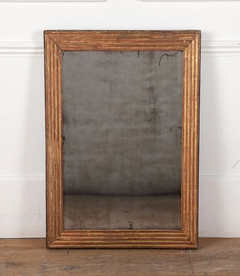 18th Century Reeded Mirror with Mercury Plate MI7131812