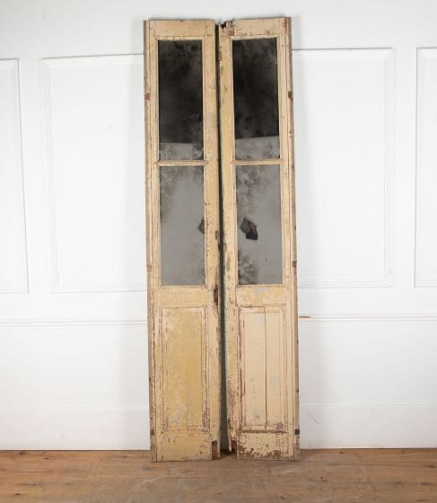 Pair of 19th Century French Chateau Mirrored Doors MI7432244