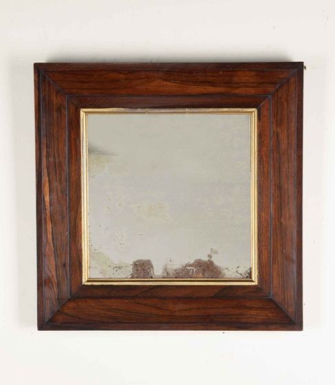 Regency Period Rosewood and Gilt Square Mirror MI8043974