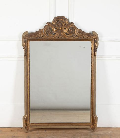 20th Century French Gilt and Painted Mirror MI8535256