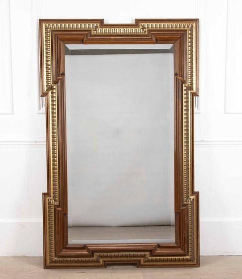 Late 19th Century French Walnut and Parcel Gilt Mirror MI8540100