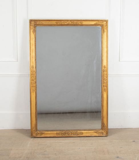 19th Century French Empire Style Gilded Wall Mirror MI8540856