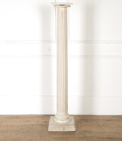 Early 20th Century Painted Pine Column OF0317936