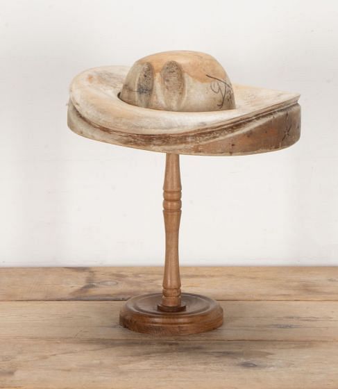 Early 20th Century French Two Part Hat Form on Stand OF2341833