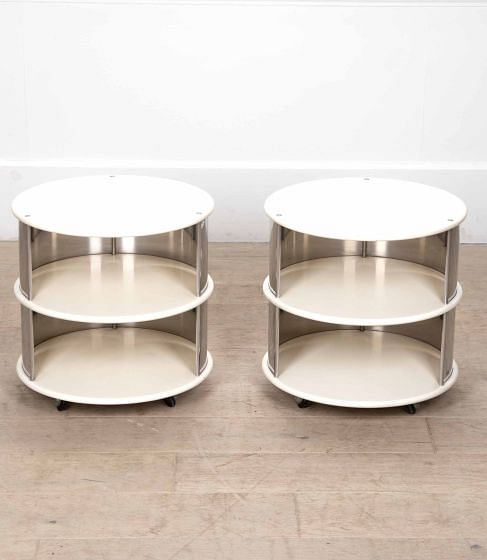 Pair of 20th Century Italian Circular Bedside tables OF2940188