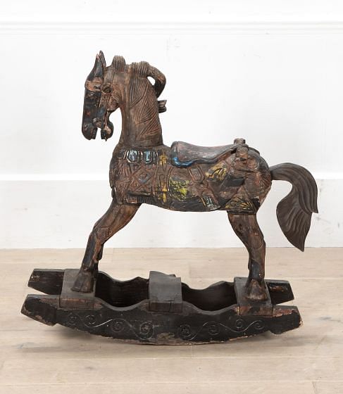 20th Century Rustic Rajasthan Rocking Horse OF8436939