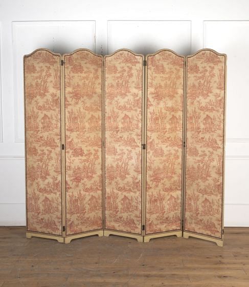 20th Century French Toile de Jouy Screen OF9025090