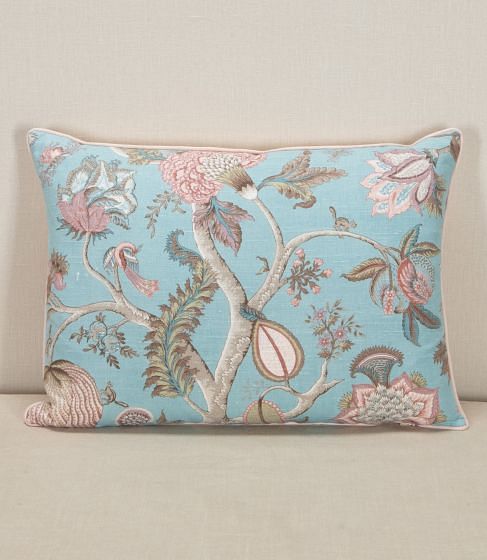 20th Century French Linen Cushion with Floral and Squirrel Decoration RT1342943