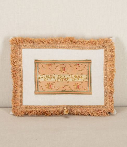 Small 19th Century French Silk Panel Cushion RT1343382