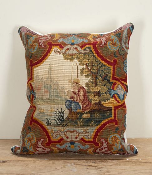 19th Century French Tapestry Cushion RT1542495