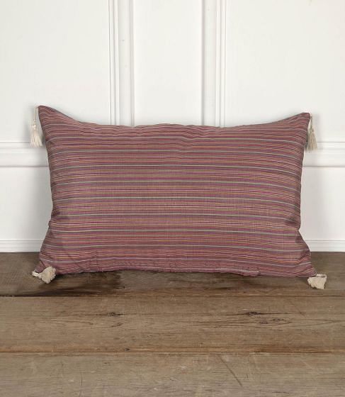 20th Century Mallorquin Bujosa Silk Cushion with Tassels RT9026541