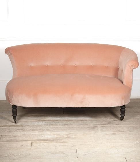 19th Century Upholstered Pink Banquette SB2025181