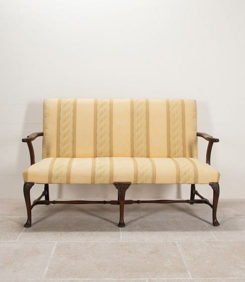 19th Century English George II Style Mahogany Sofa SB3841644