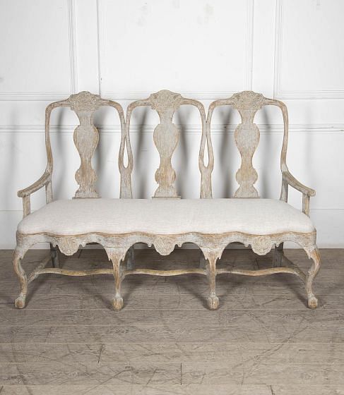 Swedish 18th Century Period Rococo Sofa SB6025024