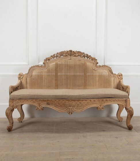 19th Century Anglo Indian Bleached Rosewood Settee SB8440448