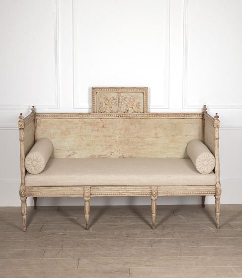 19th Century Painted Swedish Bench SB9221237