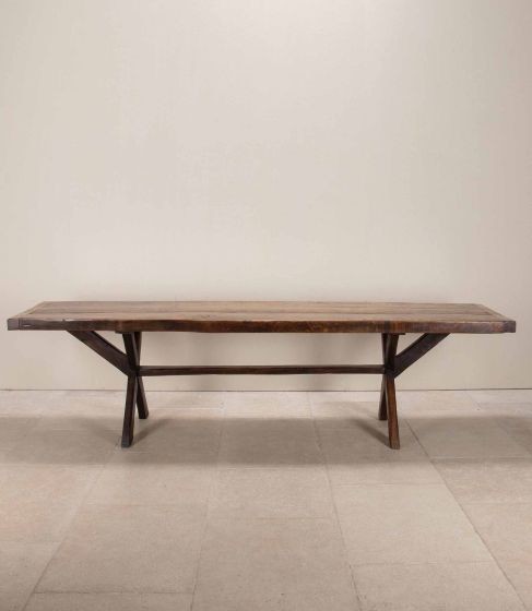 Large Early 19th Century George III Oak Tavern Table TA0344043