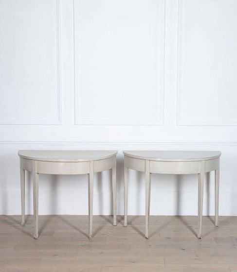 Pair of 19th Century Demi Lunes TA2033933