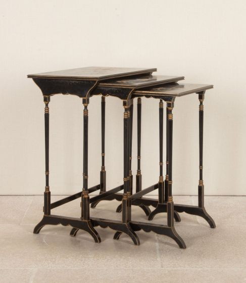 Late 19th Century English Chinoiserie Nest of Tables TA2544114
