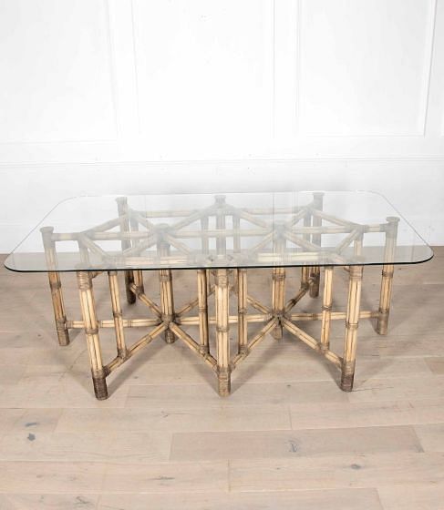 Large 20th Century Bamboo Centre Table TA3836480
