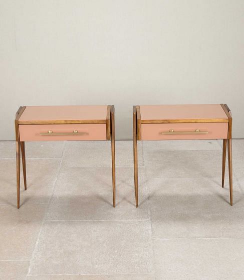 Pair of Mid-Century Style Italian Bedside Tables TA4643129