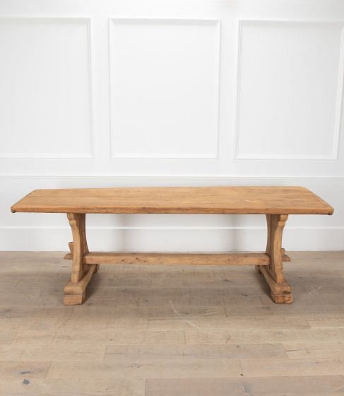 French 19th Century Bleached Oak Refectory Table TA5239101
