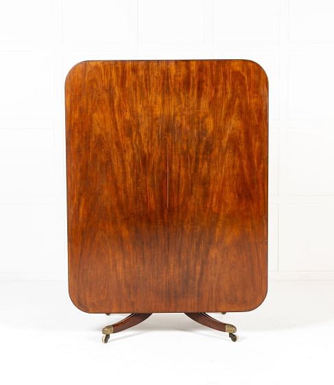 Large Scale 19th Century English Regency Mahogany Tilt Top Table TC0643155