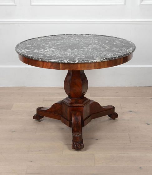 Large 19th Century French Mahogany Gueridon TC1534438