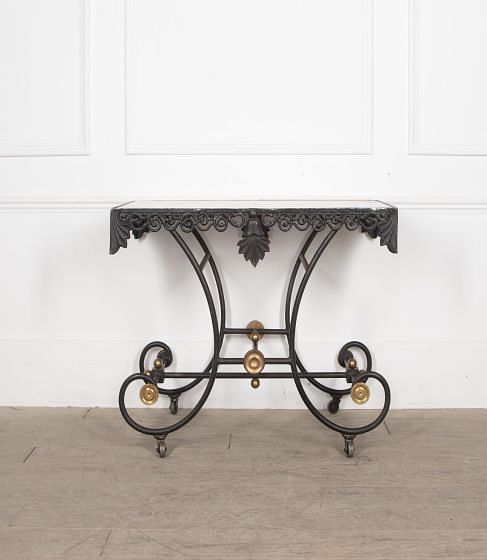19th Century French Marble Top Patisserie Table TC2330479