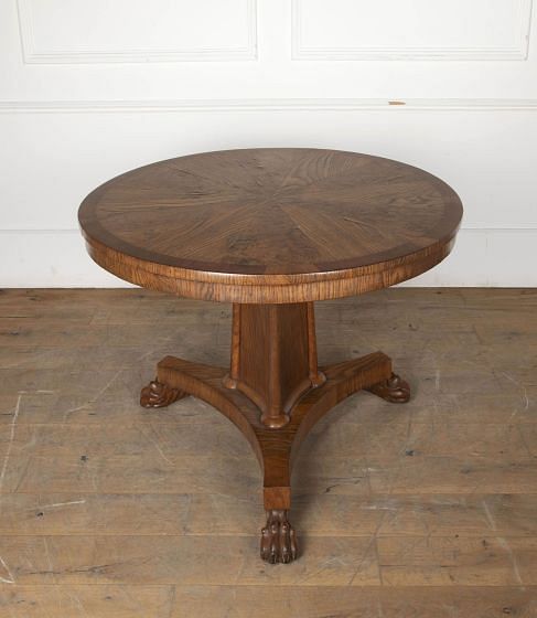 19th Century Regency Burr Elm Centre Table TC2727017