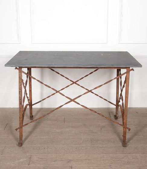 Late 19th Century Slate Topped Florist Table TC2829320