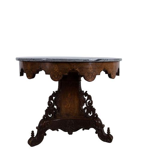 19th Century Italian Carved Gueridon by Gabriele Capello TC3514953