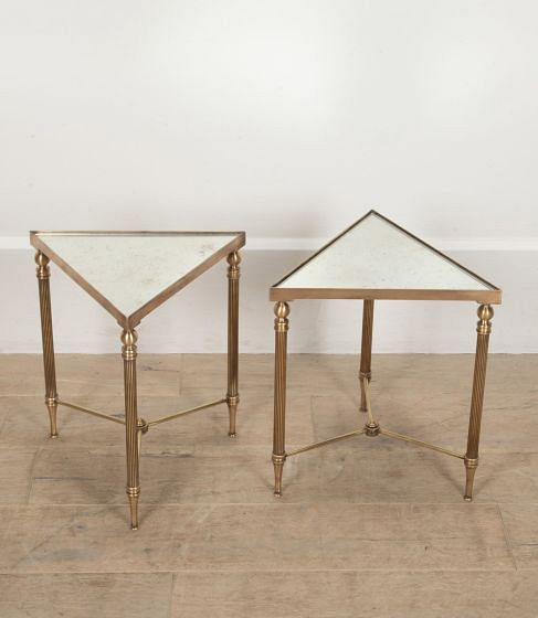 Pair of Mid-Century French Brass Occasional Tables TC3840689