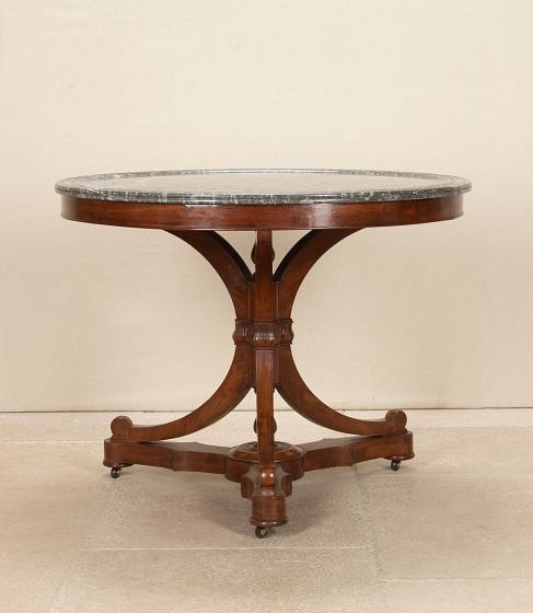 19th Century French Louis Philippe X Frame Mahogany Gueridon TC5243561