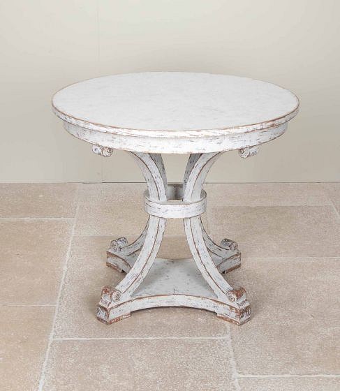 Late 19th Century Swedish Centre Table with Decorative Base TC6041873