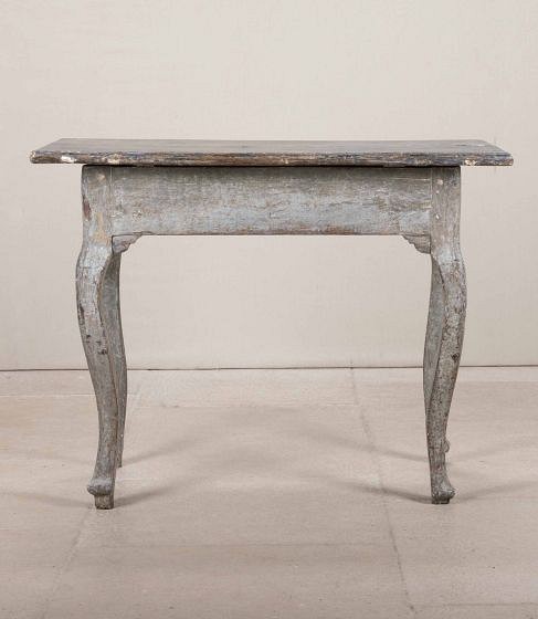 18th Century Swedish Original Painted Period Rococo Games Table TC6043333