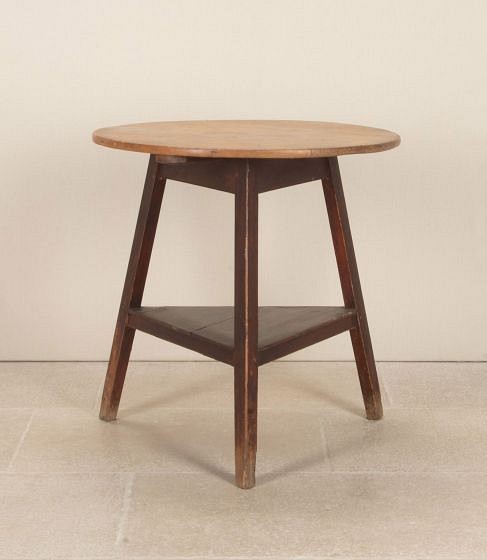 19th Century Welsh Ash and Pine Cricket Table TC6943592