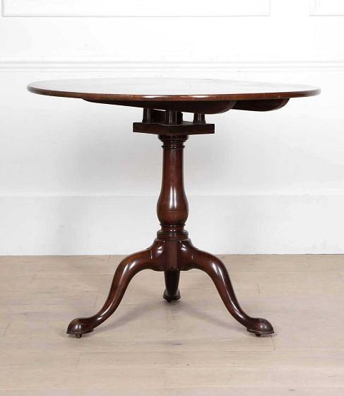Late 18th Century Georgian Mahogany Tripod Table TC9236720
