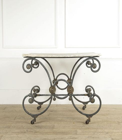 Large 19th Century French Iron Pâtisserie Table TD1110222