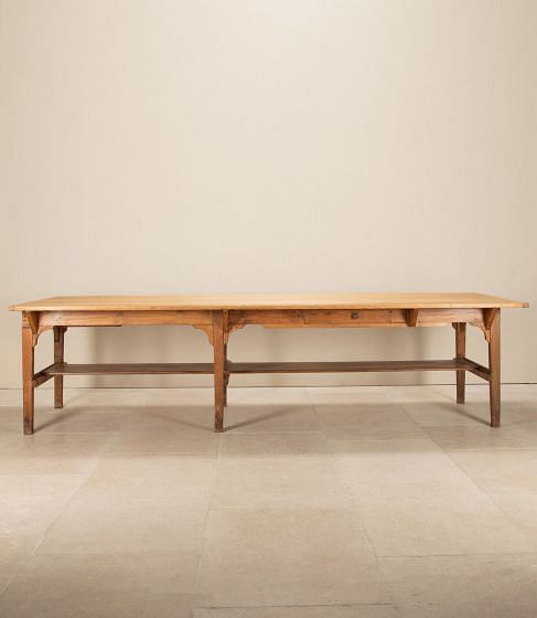 19th Century English Pine Dining Table TD5243261