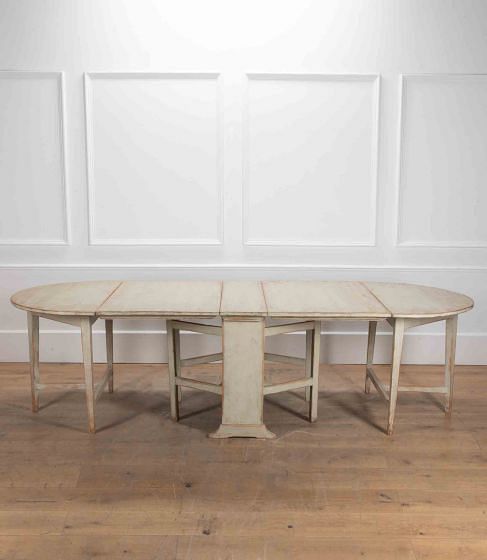 19th Century Swedish Painted Dining Table TD5641446